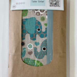 kit couture tablier enfant motif elephant