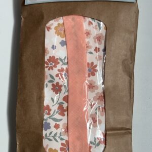 Kit Bavoir Tablier motif fleurs rétro
