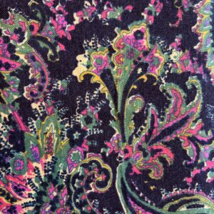 Coton effet lin multicolore