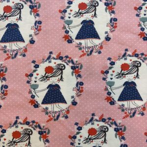 Jersey fillette rose