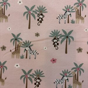 Jersey animaux de la jungle rose
