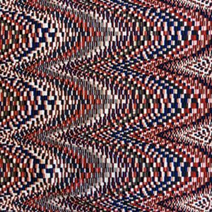 Jersey imprimé graphique rouge et bleu