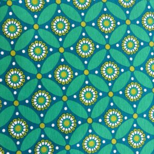 Jersey imprimé rosaces vert