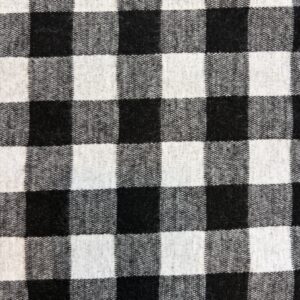 Lainage vichy noir et blanc