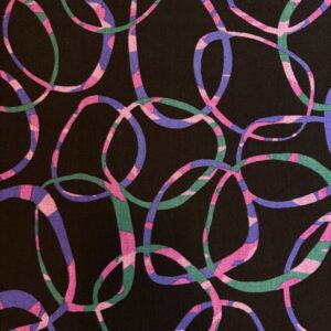 Jersey imprimé anneaux multicolores
