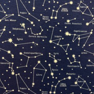 Jersey imprimé constellations bleu marine