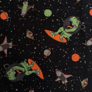 Jersey imprimé dinosaures et fusées noir