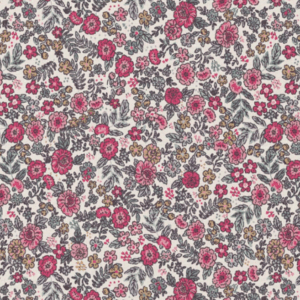 Coton imprimé Barbara Rose/Camel