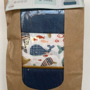 Kit Bavoir cantines- 2 bavoirs Baleine